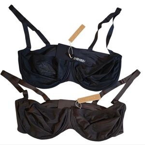 Nwt SKIMS No Show Underwire Bras Set Of 2   42 DD